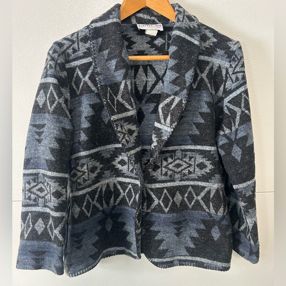 90’s Vintage southwest blazer , cotton wool blend . Size medium